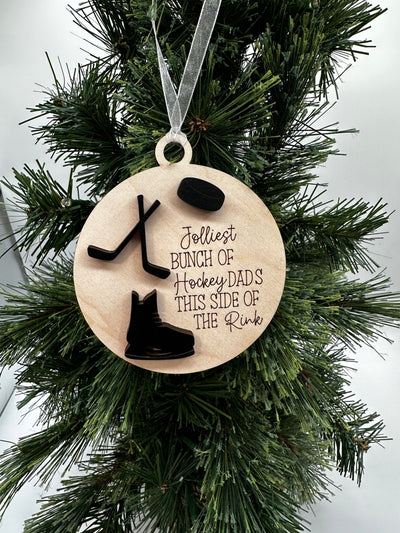 Hockey Ornament - Jolliest bunch of Hockey