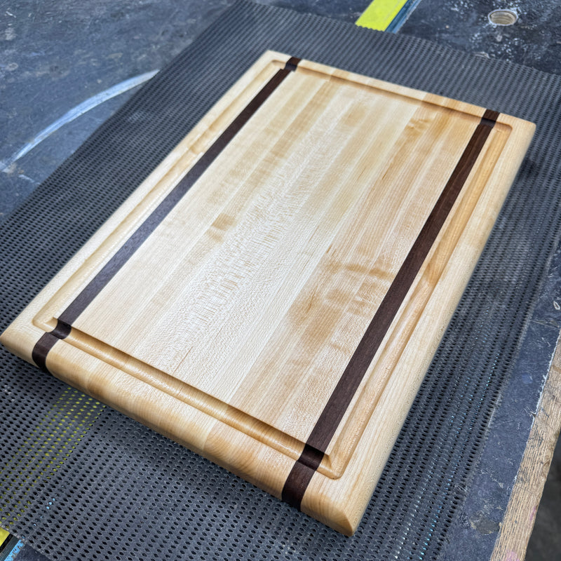 Cherry with walnut cutting board - 15 x 11”